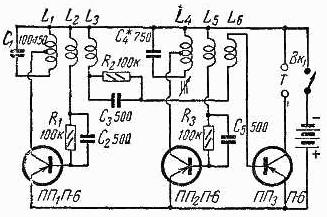 BFO metal detector circuit schematic