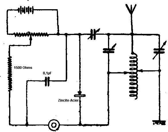 Схема Цинкитового модулятора - Zincite modulator - Low frequency tikker