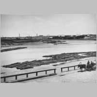 Вид Трёх Гор с левого берега Москвы реки (выше Бородинского моста)